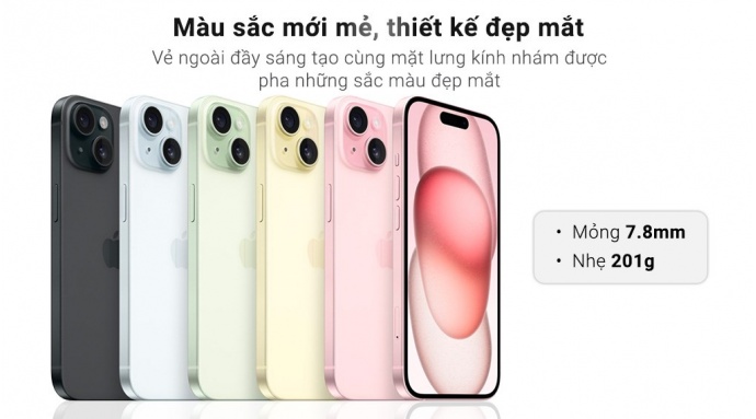 Điện thoại iPhone 15 Plus 128GB