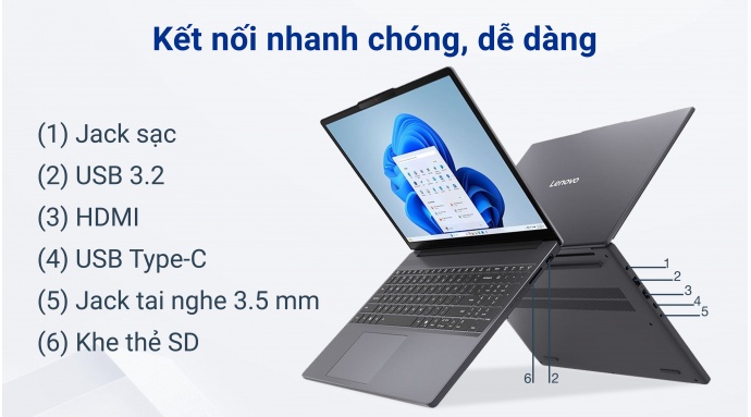 Laptop Lenovo IdeaPad Slim 3 15IRH10 i5 13420H/16GB/512GB/Win11 (83K1000HVN)