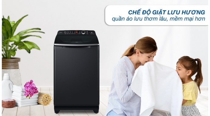 Máy giặt Aqua Inverter 12 kg AQW-DR120HT BK