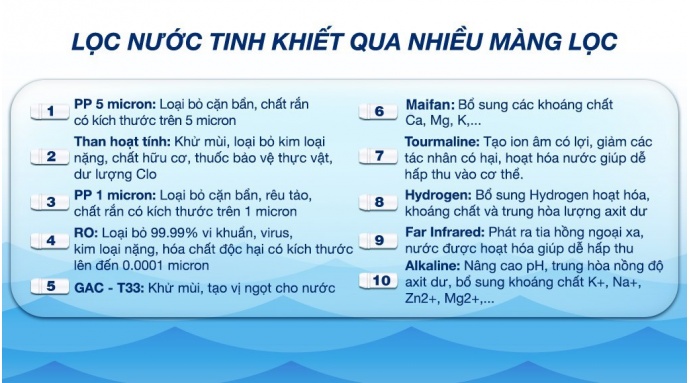 Máy lọc nước RO Hòa Phát HWS1B 1022 10 lõi