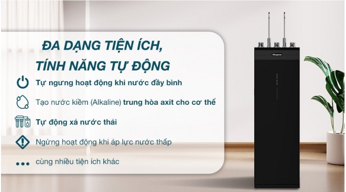 Máy lọc nước RO nóng nguội lạnh Hydrogen Kangaroo KG11A2 11 lõi