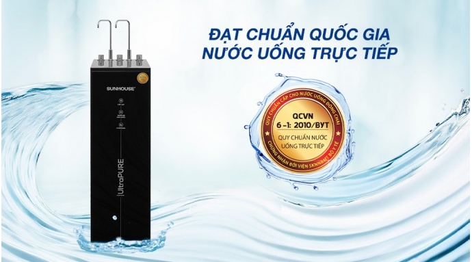 Máy lọc nước RO nóng nguội lạnh Sunhouse UltraPURE SHA76222KL 11 lõi