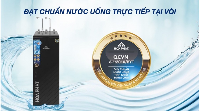 Máy lọc nước RO nóng nguội lạnh Hòa Phát HPN639 12 lõi