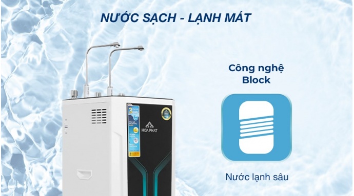 Máy lọc nước RO nóng nguội lạnh Hòa Phát HWBS3A 1021 10 lõi
