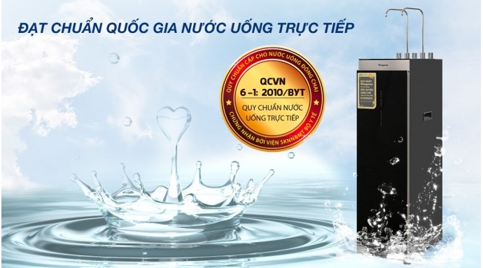 Máy lọc nước RO nóng nguội lạnh Hydrogen Kangaroo Sumire KG12A8 12 lõi