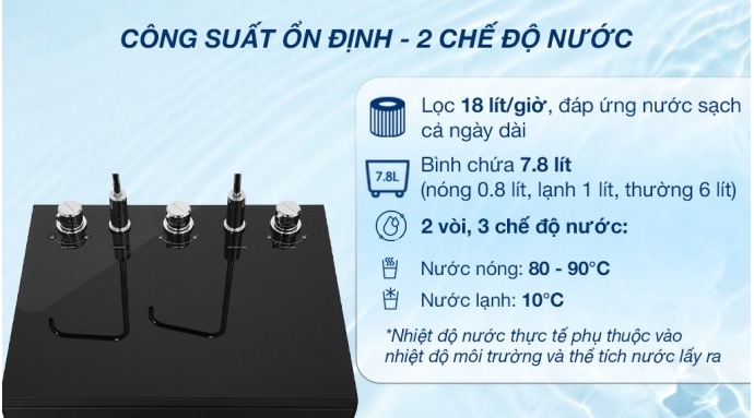 Máy lọc nước RO nóng nguội lạnh Kangaroo KG10A17 10 lõi
