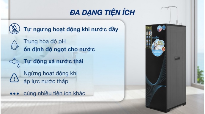 Máy lọc nước RO nóng nguội lạnh Karofi KAD-X56 11 lõi