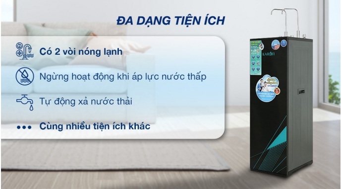 Máy lọc nước RO nóng nguội lạnh Karofi KAD-X58 11 lõi
