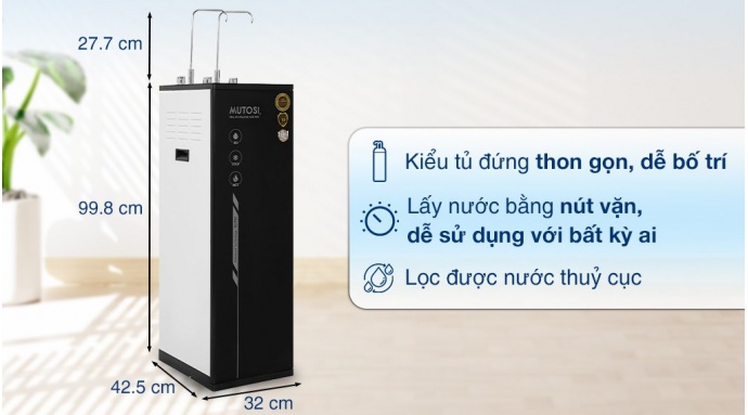 Máy lọc nước RO nóng nguội lạnh Mutosi MP-S1011 10 lõi