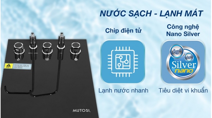 Máy lọc nước RO nóng nguội lạnh Mutosi MP-S1011 10 lõi
