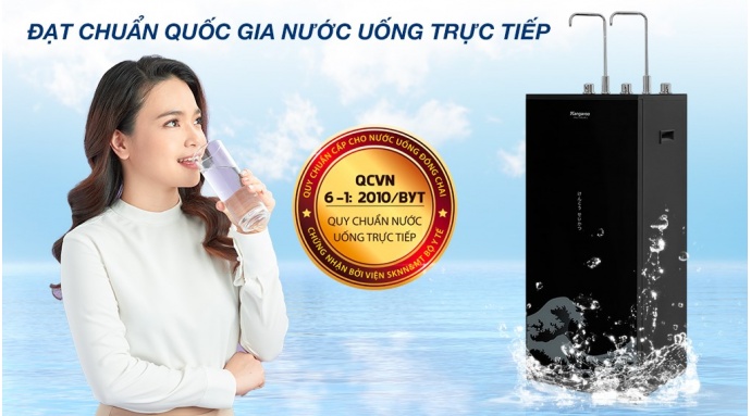 Máy lọc nước RO nóng nguội lạnh Hydrogen Kangaroo KG10A12 10 lõi