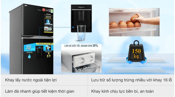 Tủ lạnh Panasonic Inverter 405 lít NR-TX461GPKV