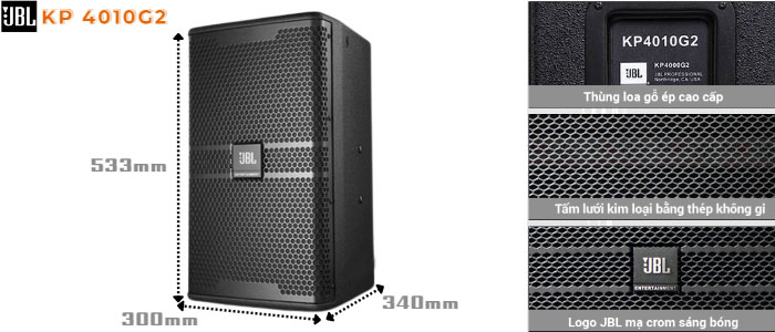 Loa JBL KP 4010G2 được thiết kế sang trọng đẳng cấp