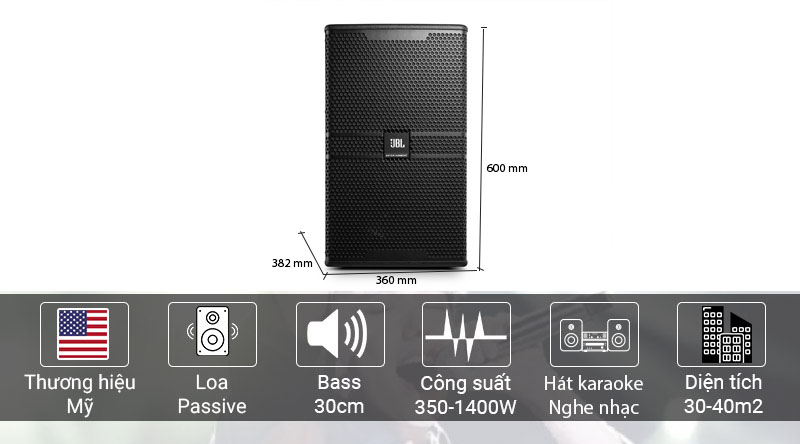 kích thước loa jbl kp4012g2