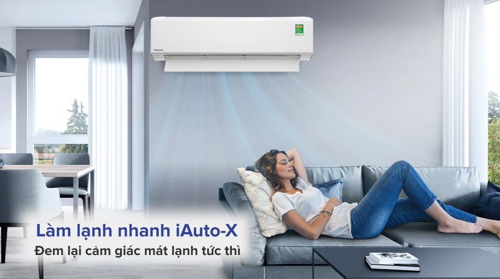 Máy lạnh Panasonic Inverter 2 HP CU/CS-XU18ZKH-8- Công nghệ làm lạnh nhanh iAuto-X